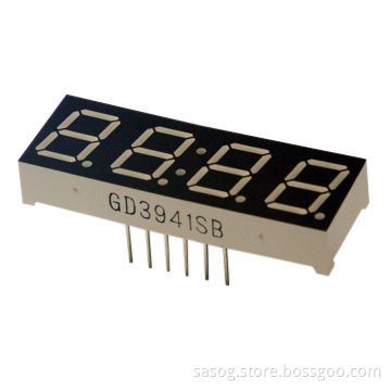 0.39-inch Four-digit LED Display, Blue Color, 470nm, Common Anode